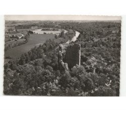 FRETEVAL: la tour et le loir vue aérienne 10x15 - très bon état