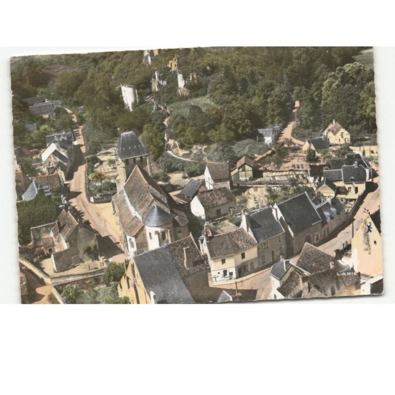 LAVARDIN: le bourg vue aérienne 10x15 - très bon état