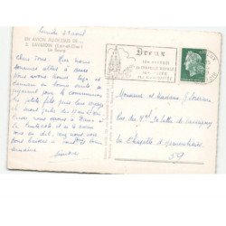 LAVARDIN: le bourg vue aérienne 10x15 - très bon état