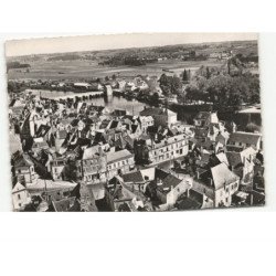 MONTRICHARD: le centre et vue sur la place vue aérienne 10x15 - très bon état