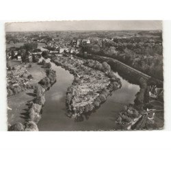 SAINT-AIGNAN-sur-CHER: les jardins de l'ile vue aérienne 10x15 - état