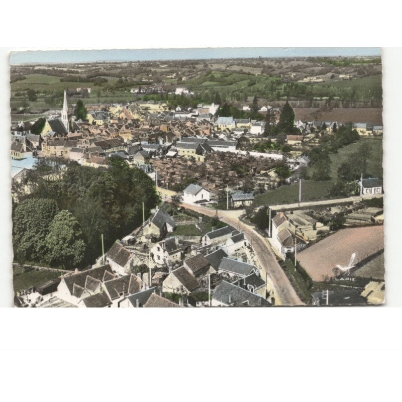 SAVIGNY-sur-BRAYE: vue panoramique vue aérienne 10x15 - très bon état
