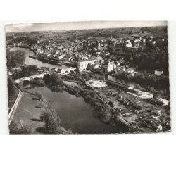 SAINT-AIGNAN-sur-CHER: le cher et vue générale vue aérienne 10x15 - très bon état