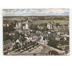 SAINT-AIGNAN-sur-CHER: place wilson le château vue aérienne 10x15 - très bon état