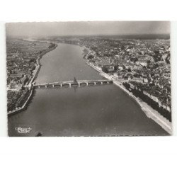 BLOIS: panoramique sur la vallée de la loire vue aérienne 10x15 - très bon état