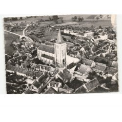 VOUZON: l'église et la mairie vue aérienne 10x15 - état
