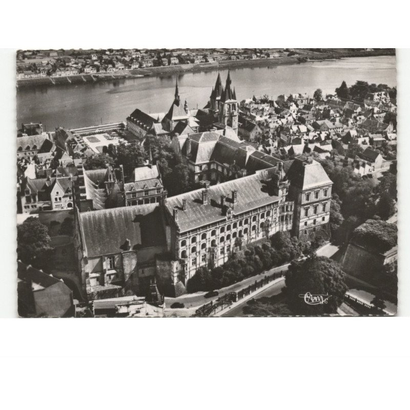 BLOIS: le château façade françois-1er vue aérienne 10x15 - très bon état