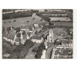 ARVILLE: la commanderie du temple et l'église vue aérienne 10x15 - très bon état