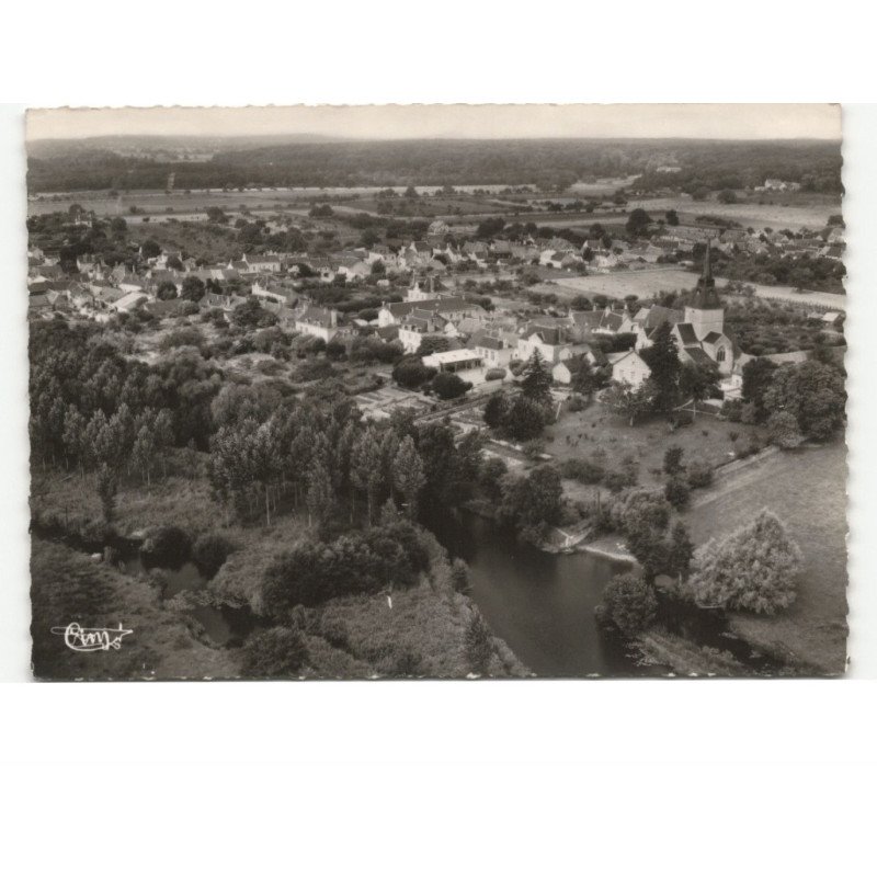CELLETTES: vue générale vue aérienne 10x15 - très bon état