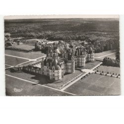 CHAMBORD: le château façade nord vue aérienne 10x15 - très bon état