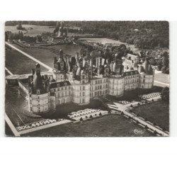 CHAMBORD: le château, façade nord vue aérienne 10x15 - très bon état