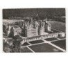 CHAMBORD: le château façade sud la porte royale vue aérienne 10x15 - très bon état