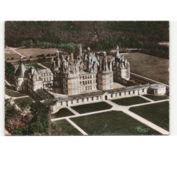 CHAMBORD: le château la porte royal vue aérienne 10x15 - très bon état