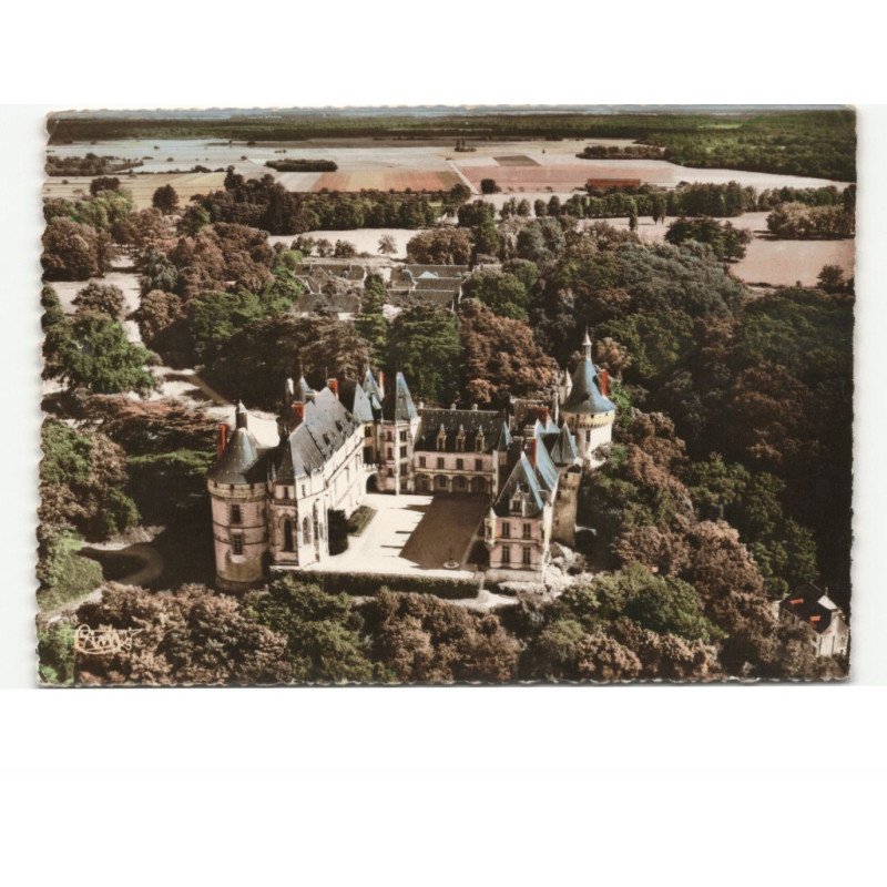 CHAUMONT-sur-LOIRE: le château vue aérienne 10x15 - très bon état