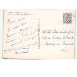 LASSAY-sur-CROISNE: château du moulin XVe siècle vue aérienne 10x15 - très bon état