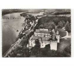 CHAUMONT-sur-LOIRE: le château sur les bords de la loire vue aérienne 10x15 - très bon état