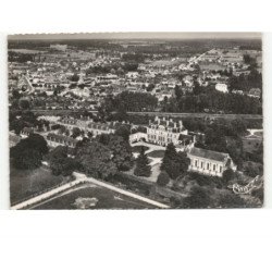 LA MOTTE-BEUVRON: saint-maurice et la ville vue aérienne 10x15 - très bon état