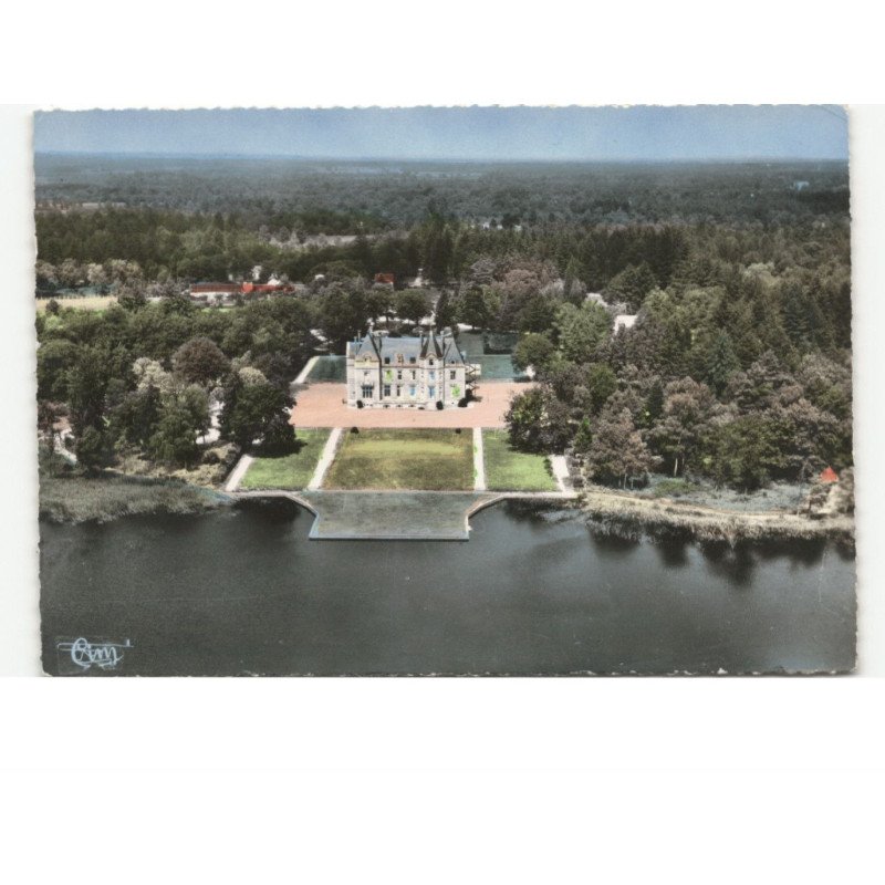 NOUAN-le-FUZELIER: château de chalès: vue aérienne 10x15 - très bon état