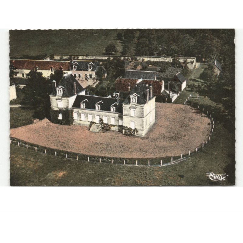 environs de PEZOU: château du tertre foureau vue aérienne 10x15 - très bon état