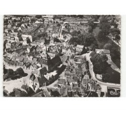 ROMORANTIN: l'église saint-étienne, la sauldre et le moulin vue aérienne 10x15 - très bon état