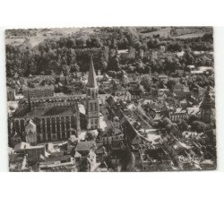 VENDOME: vue générale vue aérienne 10x15 - état (timbre arraché)