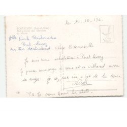 PONT LEVOY: notre-dame des blanches, la mairie vue aérienne 10x15 - très bon état