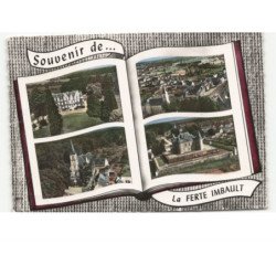 LA FERTE IMBAULT: souvenir de... 4 vues vue aérienne 10x15 - état