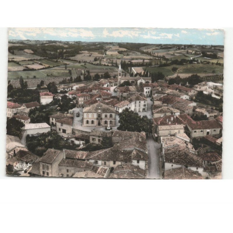 MONTCLAR-de-QUERCY: vue aérienne 10x15 - très bon état