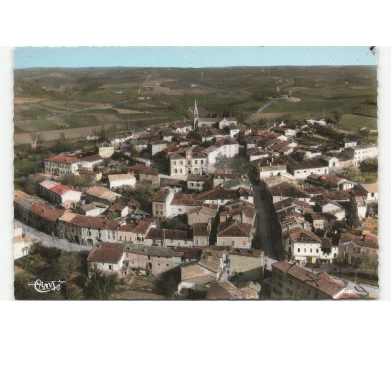 MONTCLAR-de-QUERCY: vue aérienne 10x15 - très bon état