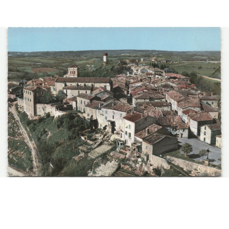 PUYLAROQUE: vue aérienne 10x15 - très bon état