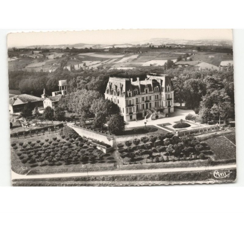 REALVILLE: foyer des indirectes, château de granes vue aérienne 10x15 - très bon état
