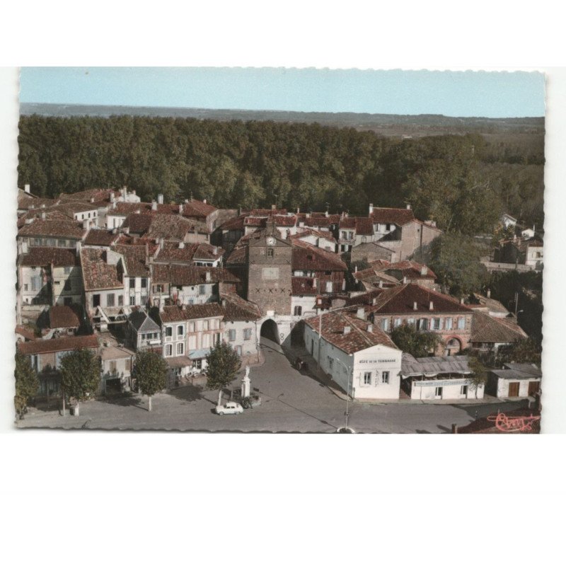 VERDUN-sur-GARONNE: l'horloge vue aérienne 10x15 - très bon état