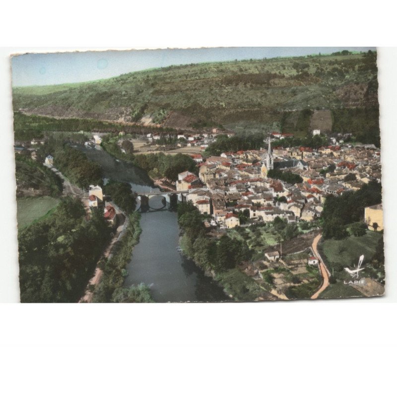 SAINT-ANTONIN-NOBLE-VAL: vue panoramique vue aérienne 10x15 - très bon état