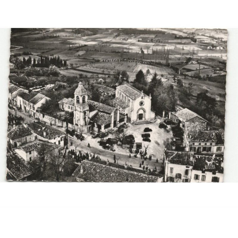 MOLIERES: l'église vue aérienne 10x15 - état