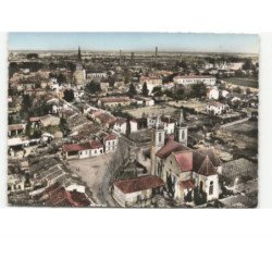 MONTECH: église lafeuillade vue aérienne 10x15 - très bon état