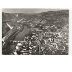 SAINT-ANTONIN-NOBLE-VAL: vue panoramique vers cirque de bône vue aérienne 10x15 - très bon état
