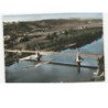 VALENCE D'AGEN: pont d'auvillar sur la garonne vue aérienne 10x15 - très bon état