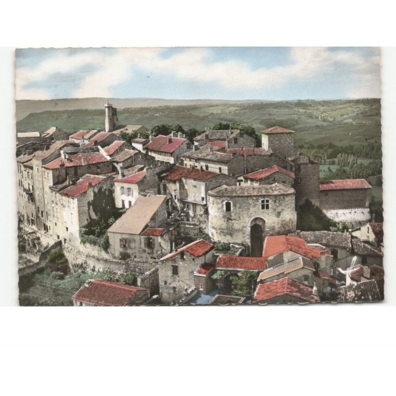 CORDES: le portail peint cité fortifiée de 1222 vue aérienne 10x15 - très bon état