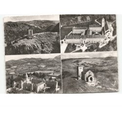 DOURGNE: saint-tapin abbaye saint-benoit et saint-scholastique, chapelle st-féréol vue aérienne 10x15 - très bon état