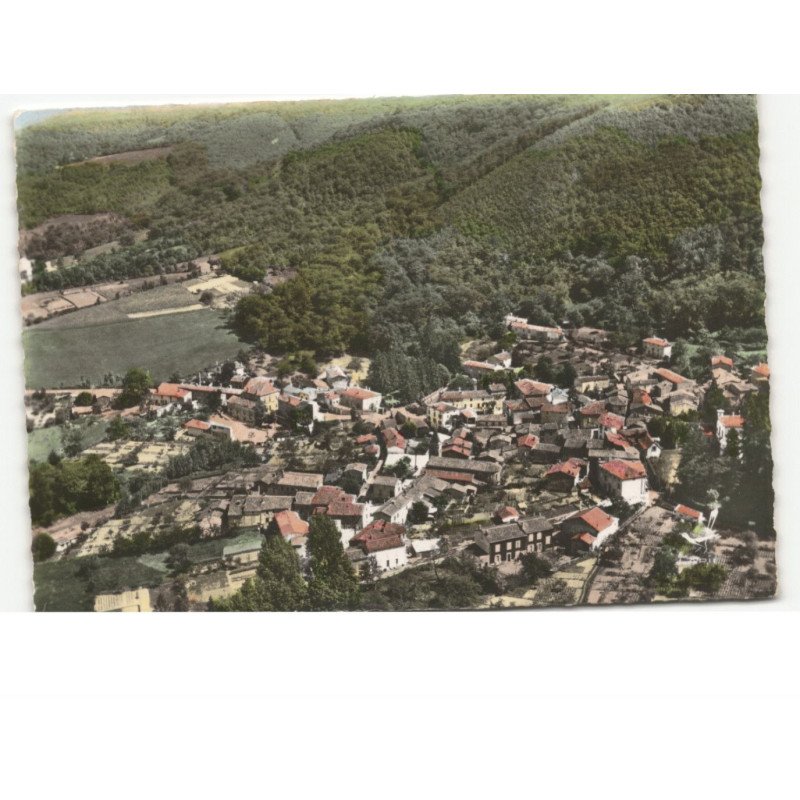 AIGUEFONDE: vue d'ensemble vue aérienne 10x15 - très bon état