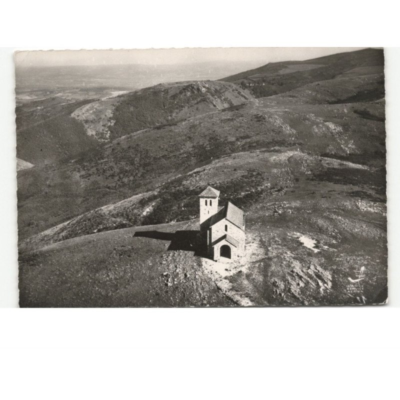 DOURGNE: la chapelle de saint-feréol vue aérienne 10x15 - très bon état