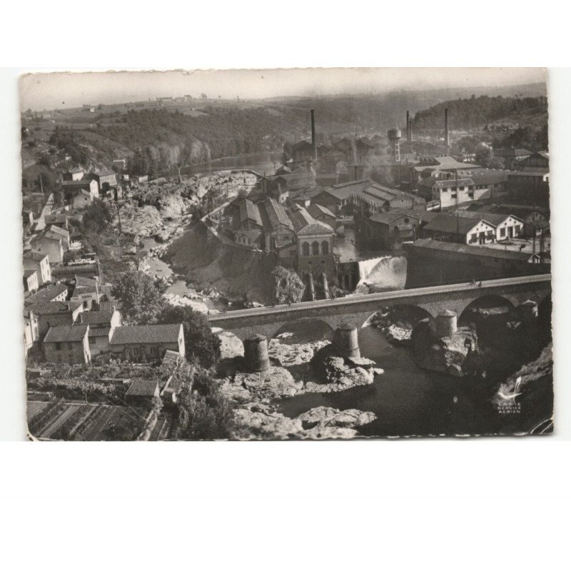 ARTHES: le pont l'usine du saut-du-tarn vue aérienne 10x15 - état