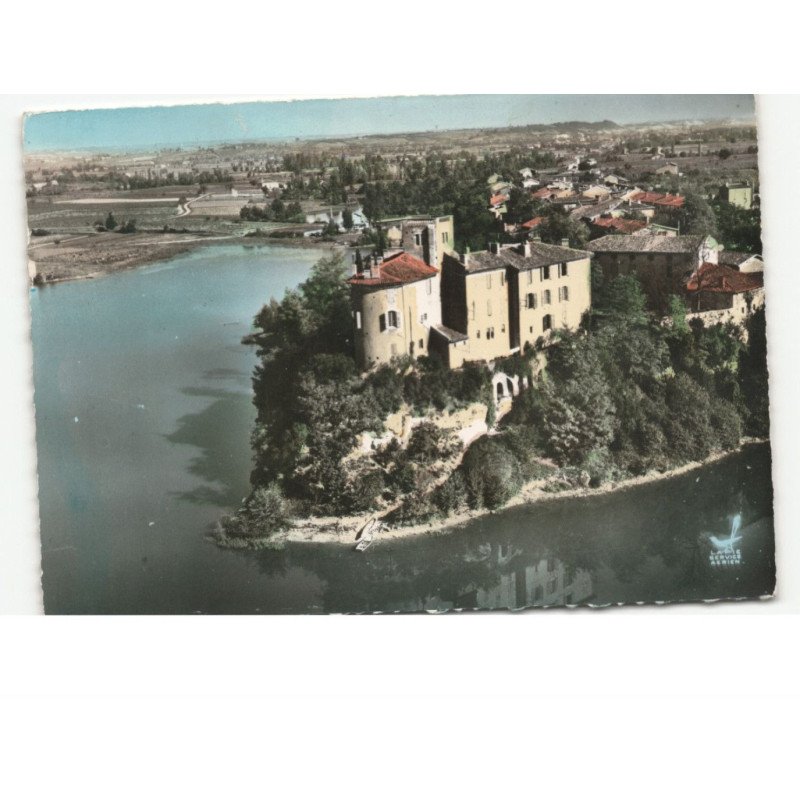 LAGRAVE: le château vue aérienne 10x15 - très bon état