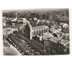 RABASTENS: l'église saint-pierre des blancs vue aérienne 10x15 - état