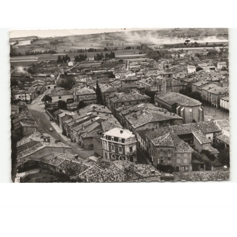 REALMONT: place loïsa-paulin et boulevard gambetta vue aérienne 10x15 - très bon état