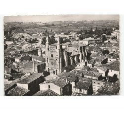 RABASTENS: l'église, vue générale vue aérienne 10x15 - état