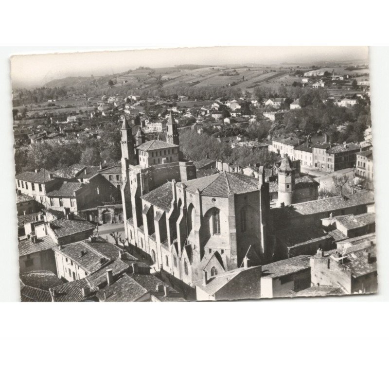 RABASTENS: notre-dame du bourg vue aérienne 10x15 - état