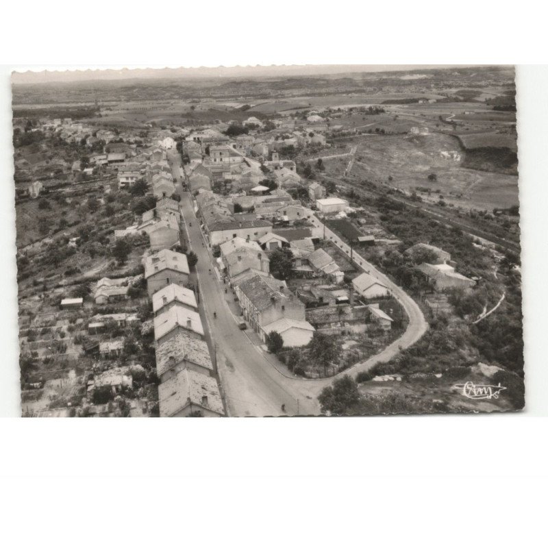 CAGNAC-les-MINES: rue jean-jaurès direction d'albi vue aérienne 10x15 - très bon état