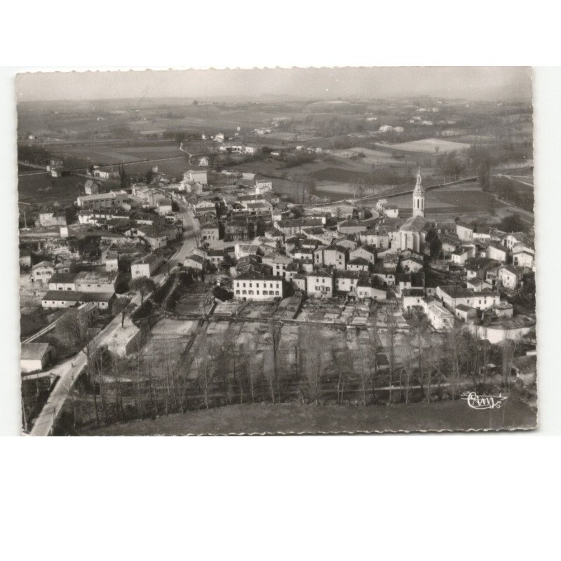 CAHUZAC-sur-VERE: vue générale vue aérienne 10x15 - très bon état