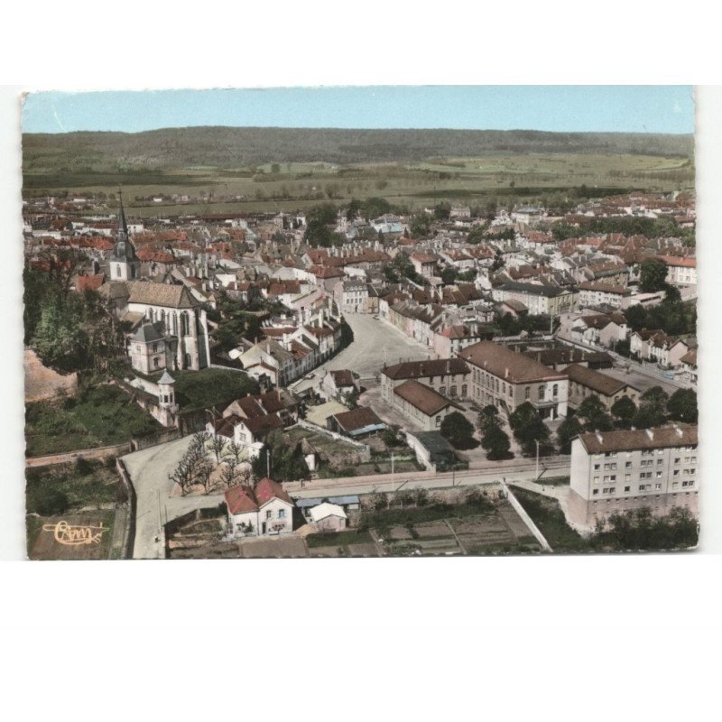 NEUFCHATEAU: vue générale vue aérienne 10x15 - très bon état